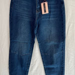 Denim Blvd  High Waisted Mom‎ Jeans With Snap Cuffs Photo 0
