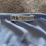 ZARA  Sky Blue One Piece Women’s Tank Top Cowl Neck Bodysuit Sz M EUC Photo 3