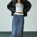 ZARA ❤️ Denim Midi Skirt Photo 0