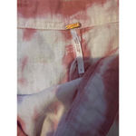 Free People  Pink Linen Tie-Dye Wrap Skirt Photo 4
