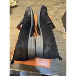 Miz Mooz  Women's Gracie Loafer Black Suede Size 40 US 9 Perforated Toe‎ Distress Photo 6