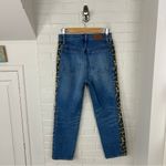 Madewell  Classic Straight Jeans w/ Leopard Leg Stripe Size 26 Photo 10
