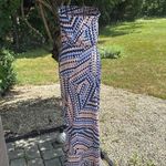 Susana Monaco Susanna Monaco Aztec color block strapless maxi dress Photo 2