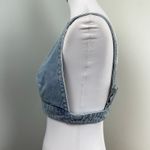 Nichole Lynel Influencer Blue Denim Bralette Medium Festival Rave Photo 4