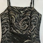 MINKPINK NWOT Gold Zebra Animal Print Mini Dress Size XS Photo 4