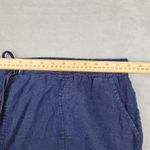 Cato  Women's Shorts Linen Blend Navy Blue Plus Size 22W - 24W Photo 4