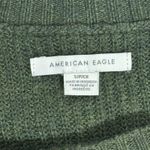 American Eagle  Colorblock Striped Sweater Womens S Green Gray Neon Crewneck Knit Photo 4