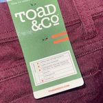 Toad & Co Womens Mid Rise Lola Slim Fit Straight Skinny Jeans Burgundy Sz 4 NWT Red Photo 5