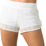 prAna Two Beach Board shorts Swimwear Beach summer white lace medium new Photo 0
