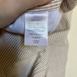 Talbots 🌞 Tan & White Striped Seersucker Bermuda Shorts Photo 2
