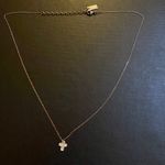 Saint Laurent Mother of Pearl Cross Pendant Necklace Photo 1