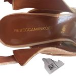 Rebecca Minkoff  Tan Silver Studded Wedge Sandals Size 7.5 Photo 9