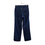 Free Assembly High Rise Full Wide Straight Leg Pockets Denim Blue Size 6 Photo 1