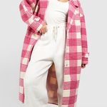 Boohoo Oversized Check Wool Like Coat Photo 0