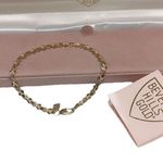 Vintage Beverly Hills 14k Gold Diamond Cut Link tennis Bracelet 7" Lobster Clasp Photo 5