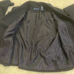 Karen Scott Navy blue pinstriped blazer suit jacket  size 8 woman’s Photo 3