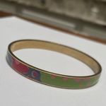 J.Crew Signed  Bangle Bracelet Gold Tone / Pink / Blue / Green / Purple Photo 5
