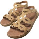 Baretraps QUILLAN Women's Size 8M Sandals Natural Cork Tan Beach Summer Vacation Photo 4