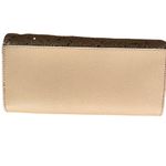 Coach Leather Envelope Wallet Sparkly Metallic Gold Clutch Evening Formal Photo 2