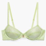 Savagexfenty NWT Savage x Fenty X-Ray Vision Unlined Demi Bra - Space Age Foil - 36B Photo 5
