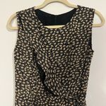 Vintage ditsy floral fully lined wrap style short sleeve midi feminine dreas M Black Size M Photo 1