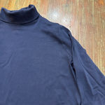 L.L.Bean  Navy Long Sleeve Turtleneck Tee Medium Women’s Basic Soft Photo 3