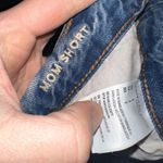 American Eagle  cuffed striped high rise denim mom short Photo 2