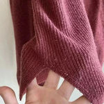 Pink Rose Pink Republic Burgundy Cold Shoulder Lightweight Sweater - Women’s Medium Photo 3