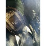 Dior Christian vintage Navy Snakeskin Embossed Open Toe Cutout Booties Size 37 Photo 3