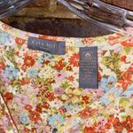 Kate Hill  Multicolored Floral Short Sleeve Henley Button Top Women's Size 2X Photo 3