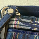 Coach : Navy & Pink Tartan Plaid Crossbody Bag- Silver Tone Photo 4