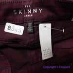 White House | Black Market New! burgundy the skinny ankle pants women size 4 Photo 9