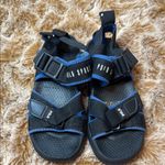 Ralph Lauren Polo by  Black and Blue Sandals with Adjustable Straps size 6 Photo 1