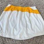 Prince Vintage Athletic Tennis Skort White Yellow Pull On Waist Size Large Photo 2