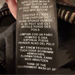 ASOS Faux Leather Faux Fur Cropped Black Tan Jacket size 6 Streetwear Photo 7