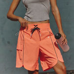 Free People  Neon Coral Outlander Shorts. Size S. MSRP $78  Photo 0
