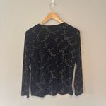 Impressions VINTAGE Y2K  OF CALIFORNIA Women’s Long Sleeve‎ Black Floral Top Photo 1