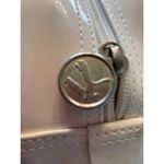 Puma  Patent Vinyl Teal Trim Mini Bowling Bag Handbag Purse Photo 2