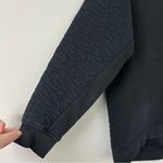 Nike Black Textured Oversized Crewneck Pullover Sweater Large Photo 3