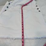 AG Adriano Goldschmied   Jeans White Denim Kaitlin Mini Skirt Overalls Denim M Photo 8