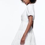 ZARA dress mini boho embroidered openwork lace eyelet summer sundress M Photo 3