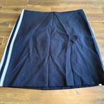 Banana Republic  Side-Stripe Mini Skirt Black Varsity Preppy Track Sporty 4 Photo 0
