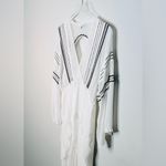 IRO Osprey White Ivory Gauze Embroidered Ruffle Maxi Dress Photo 7