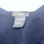 Aerie One Size Cotton Poncho Shawl Blue Red White Stripe Fringe Guaze Clip Boho. Photo 23