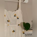 Rewind White embroidered sunflower dress Photo 1