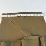 ZARA Women's  Olive Green Asymmetrical Ribbed Knit Midi Skirt S Photo 9