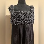 R & M Richards EUC R&M Richard’s Black and White Ruffle Top Dress size 12 Photo 1