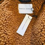 Rebecca Minkoff Faux Shearling Vegan Leather Moto Jacket, Black/Brown, Large NWT Photo 9