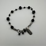 Dabby Reid Jet Black Swarovski Crystal Hematite Plated Heidi Bracelet Photo 6