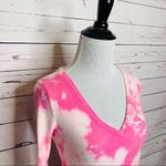 Abercrombie & Fitch Hand Dyed Pink & White Marble Tie Dye Long Sleeve T-Shirt Top Size XS Photo 5